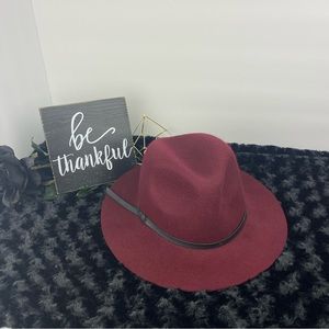 Banana Republic Burgundy Wool Hat